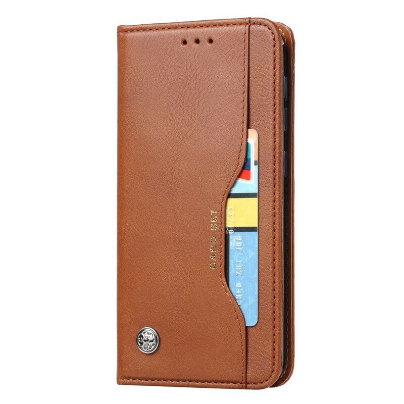 Beskyttelse Deksel Til Samsung Galaxy A10e Folio Deksel Faux Leather Card Holder