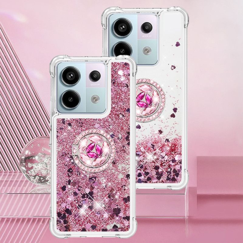 Deksel Xiaomi Redmi Note 13 Pro 5g Glitter Ring-holder