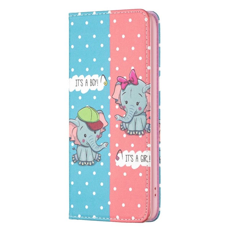 Beskyttelse Deksel Til iPhone 14 Pro Folio Deksel Elefanter