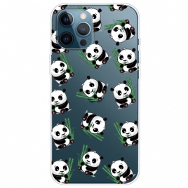 Deksel Til iPhone 14 Pro Transparente Små Pandaer