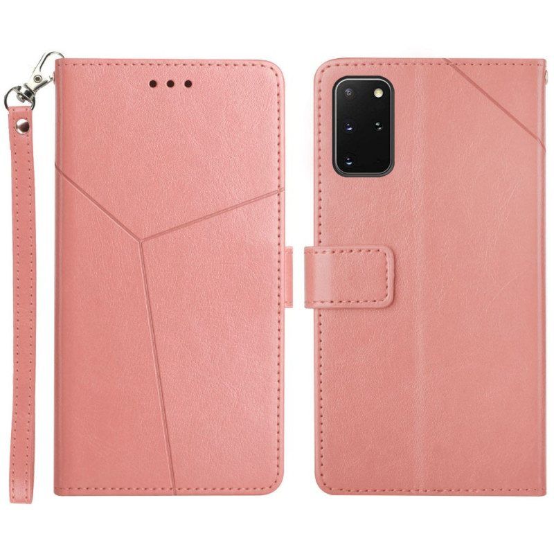 Folio Deksel Til Samsung Galaxy S20 Plus / S20 Plus 5G Stil Leather Geo Y Design