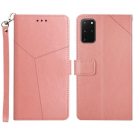 Folio Deksel Til Samsung Galaxy S20 Plus / S20 Plus 5G Stil Leather Geo Y Design