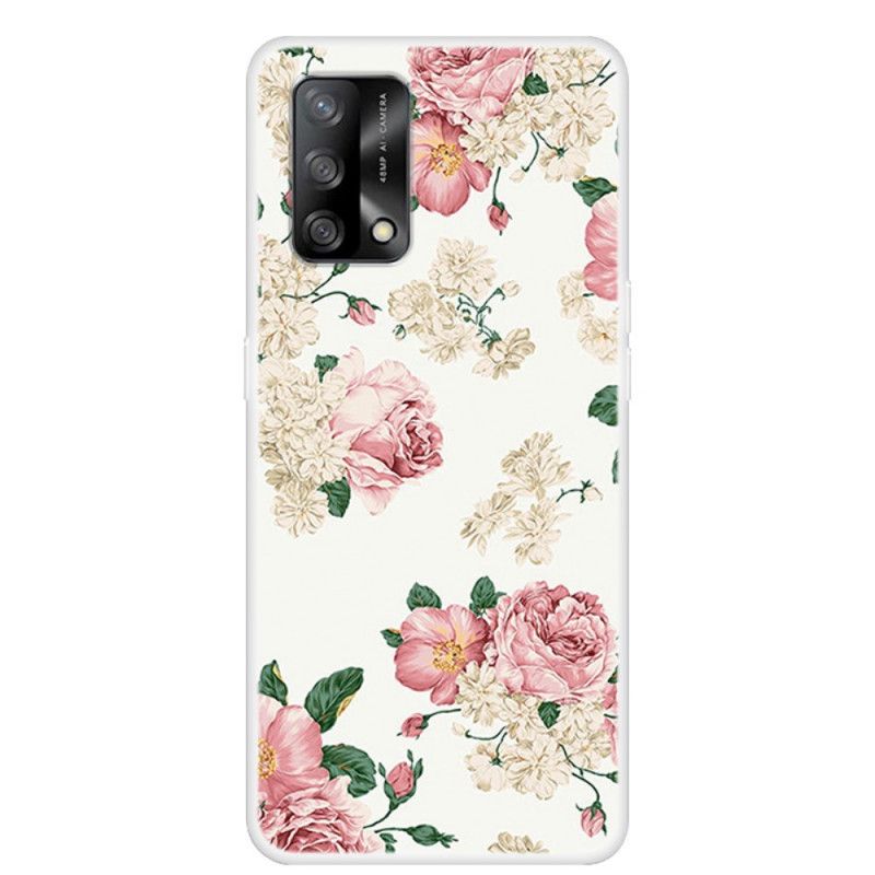 Deksel Til Oppo A74 4G Frihetsblomster