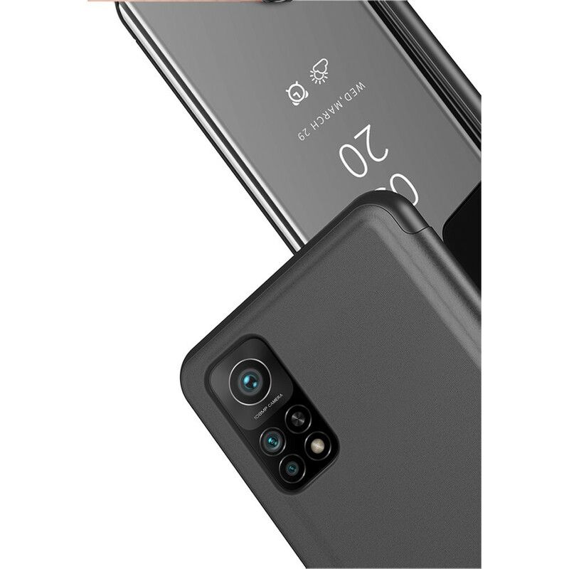 Beskyttelse Deksel Til Xiaomi Mi 10T / 10T Pro Speil Og Kunstskinn