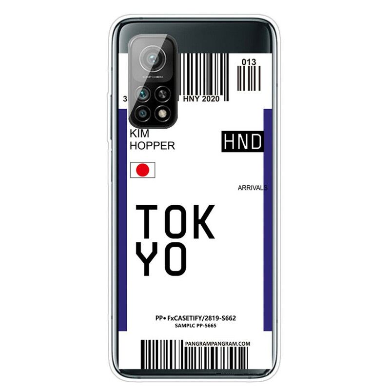Deksel Til Xiaomi Mi 10T / 10T Pro Boardingskort Til Tokyo