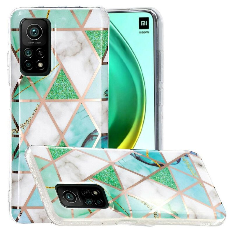 Deksel Til Xiaomi Mi 10T / 10T Pro Colorful Geometry Marble 2