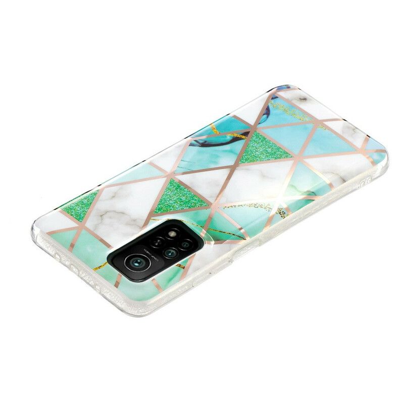 Deksel Til Xiaomi Mi 10T / 10T Pro Colorful Geometry Marble 2