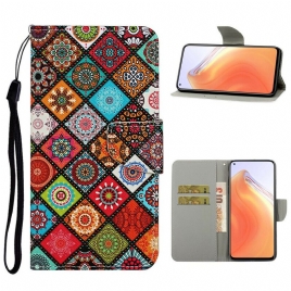 Folio Deksel Til Xiaomi Mi 10T / 10T Pro Patchwork Mandalaer Med Snor