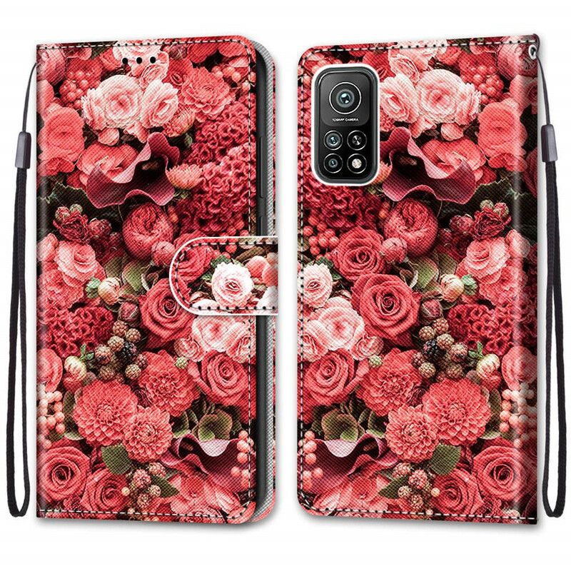 Lærdeksel Til Xiaomi Mi 10T / 10T Pro Blomsterromantikk