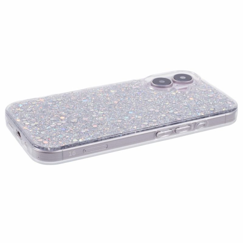 Deksel iPhone 16 Plus Glitter