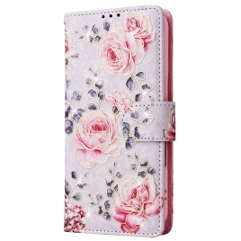 Folio Deksel iPhone 16 Plus Floral Rfid-blokkeringslommebok Beskyttelse Deksel