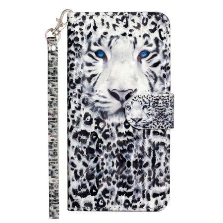 Folio Deksel iPhone 16 Plus Leopardhode Med Stropp Beskyttelse Deksel