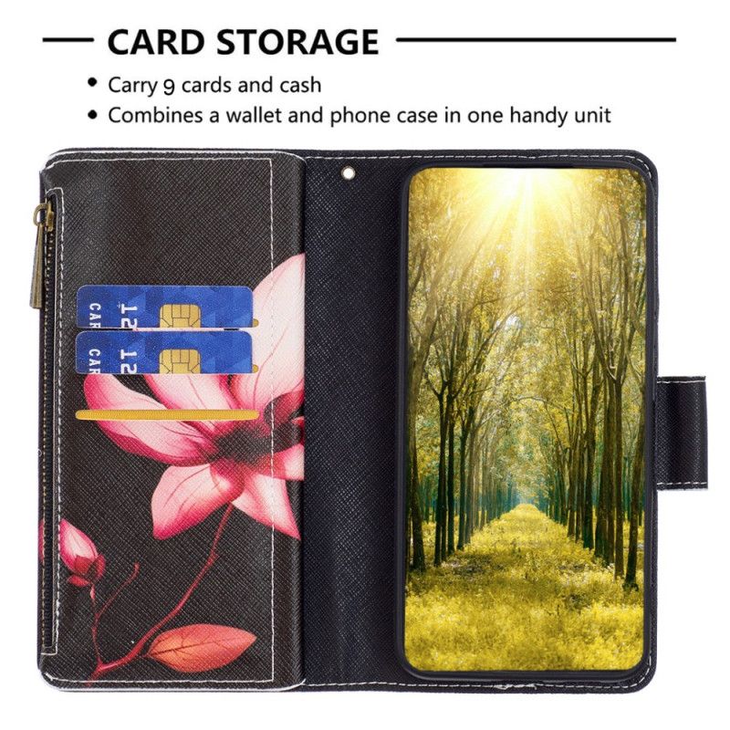 Folio Deksel Til iPhone 16 Plus Lotus Strap Wallet