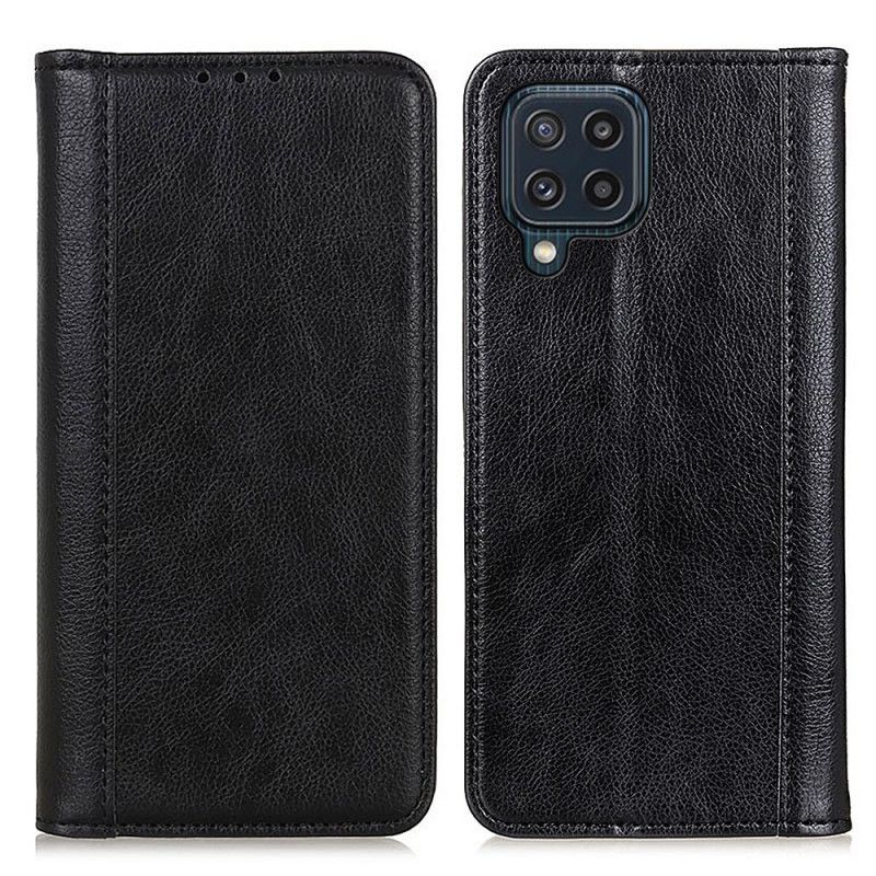 Beskyttelse Deksel Til Samsung Galaxy M32 Folio Deksel Elegance Split Litchi Leather