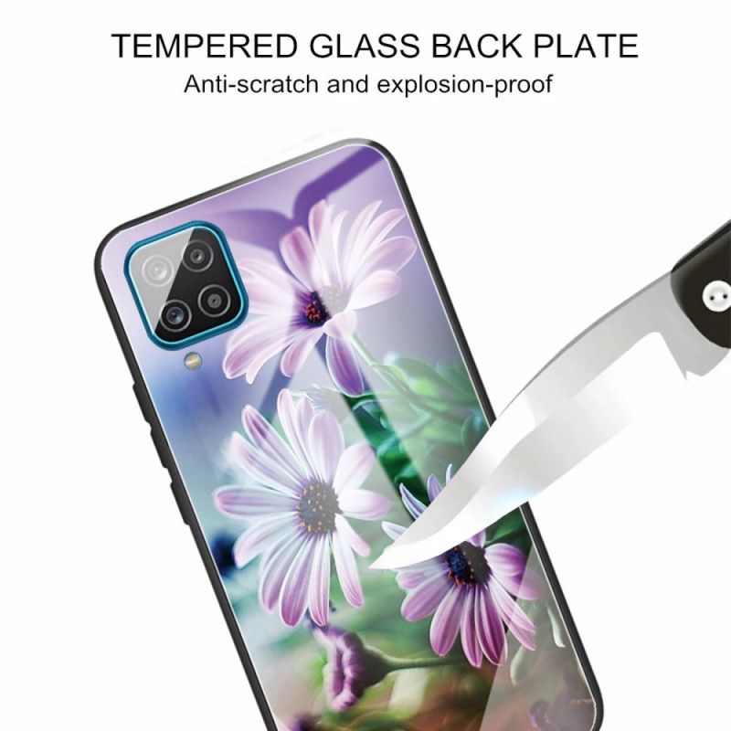 Deksel Til Samsung Galaxy M32 Herdet Glassblomster