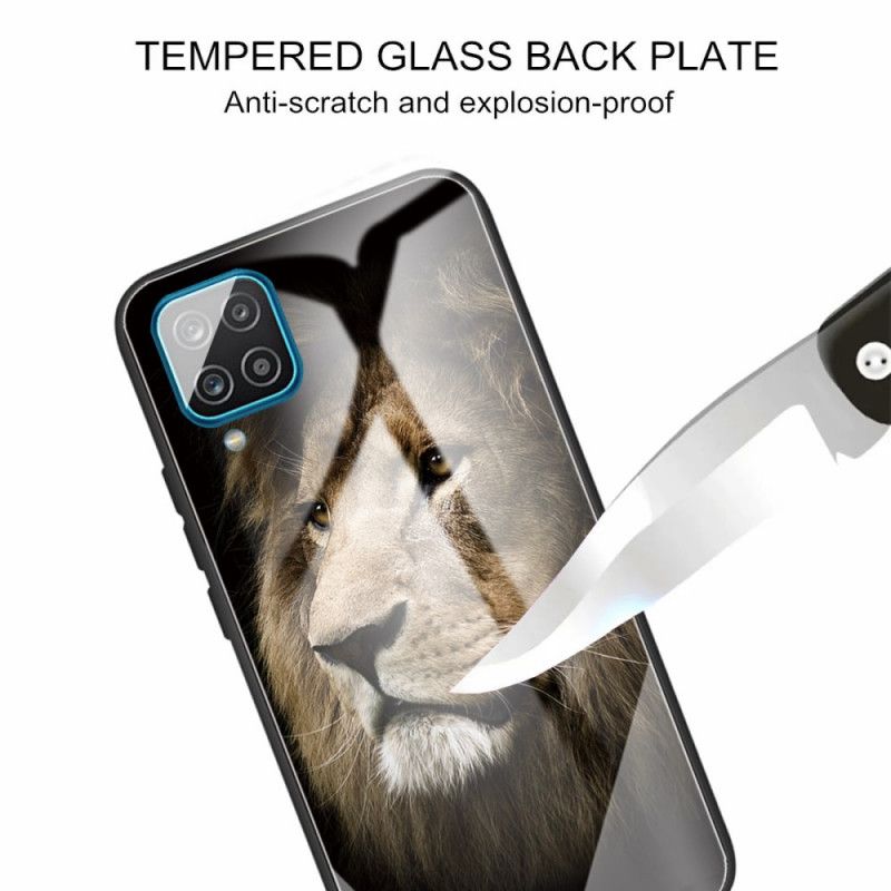 Deksel Til Samsung Galaxy M32 Løvehode Herdet Glass