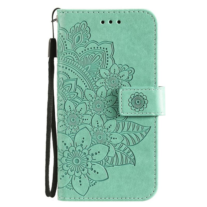 Folio Deksel Til Samsung Galaxy M32 Blomstermandala