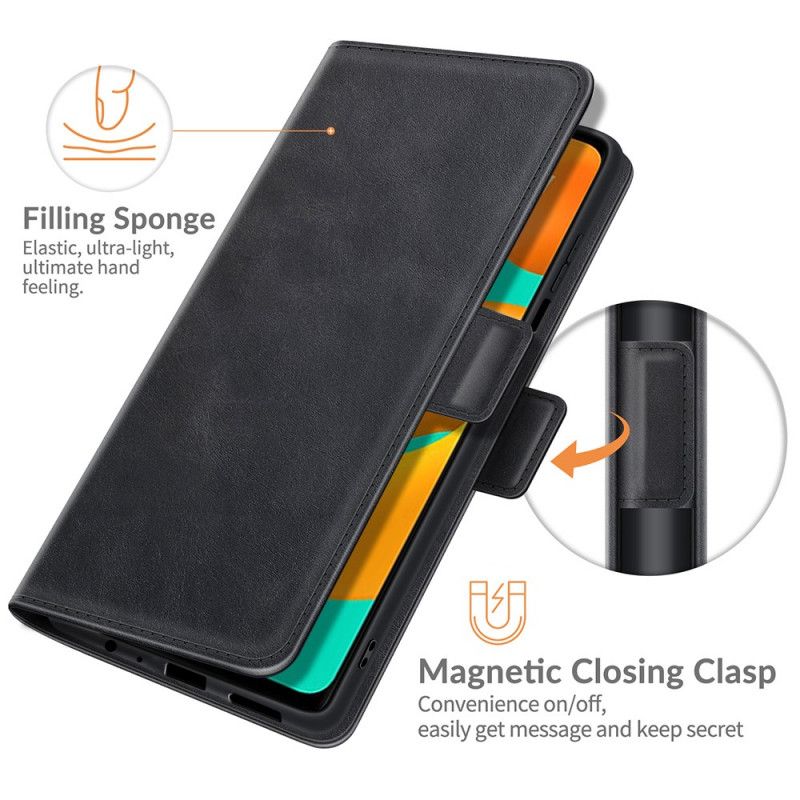 Folio Deksel Til Samsung Galaxy M32 Design Skinneffekt