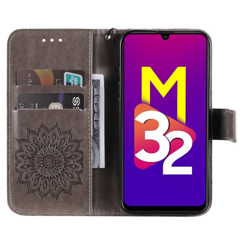 Folio Deksel Til Samsung Galaxy M32 Solblomst