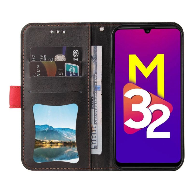 Folio Deksel Til Samsung Galaxy M32 Tofarget