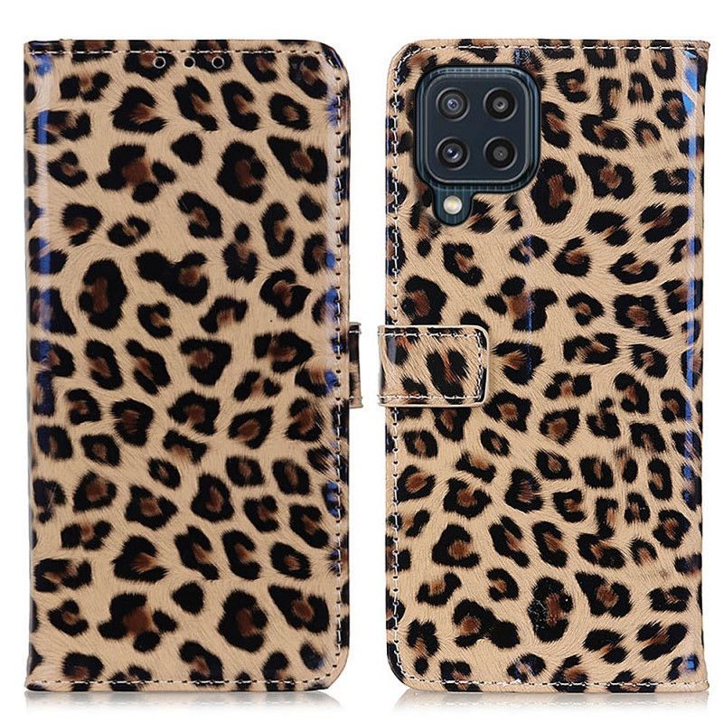 Lærdeksel Til Samsung Galaxy M32 Leopard