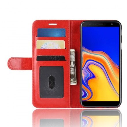 Folio Deksel Til Samsung Galaxy J4 Plus Ultra Imitert Skinn