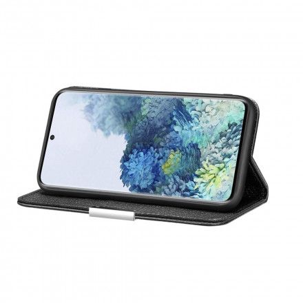 Beskyttelse Deksel Til Samsung Galaxy S21 Plus 5G Folio Deksel Ultra Chic Litchi Imitert Skinn