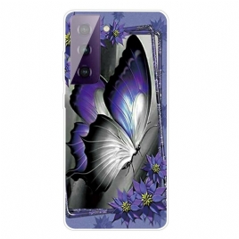 Deksel Til Samsung Galaxy S21 Plus 5G Kongelig Sommerfugl