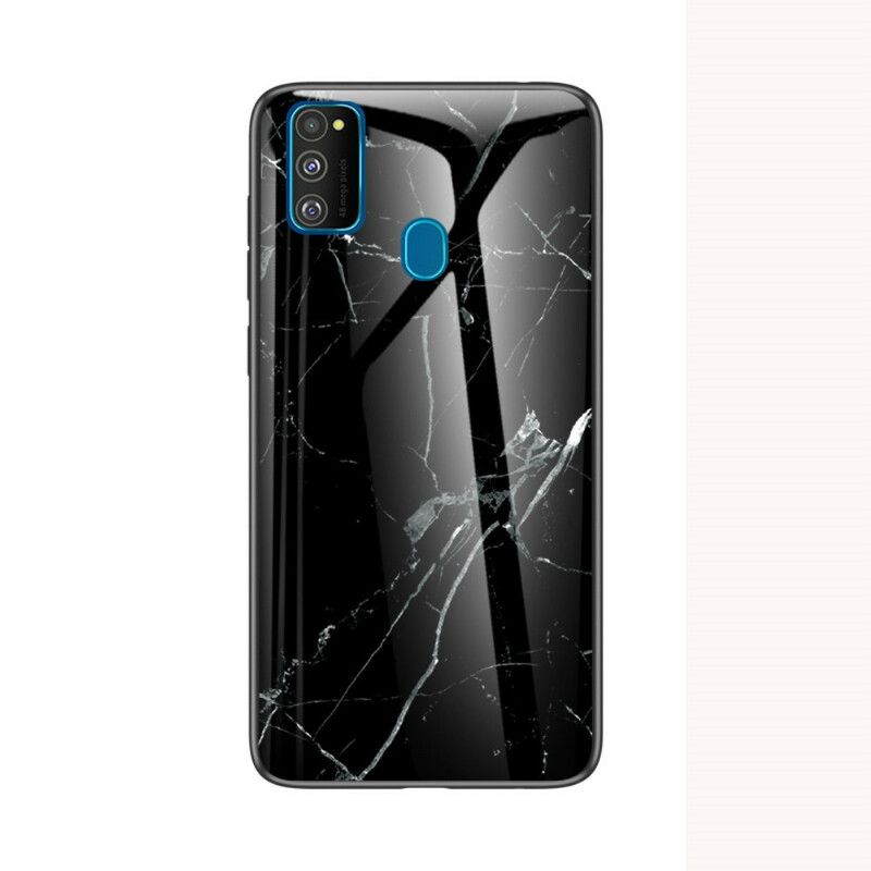 Deksel Til Samsung Galaxy M21 Premium Farge Herdet Glass