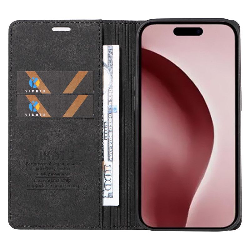 Folio Deksel iPhone 16 Pro Yikatu Semsket Skinneffekt