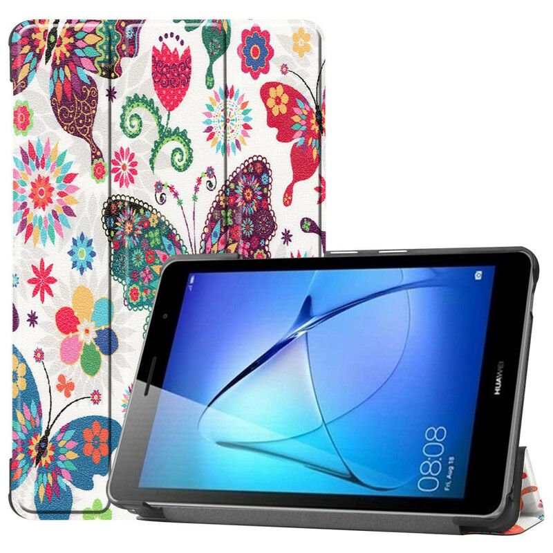 Beskyttelse Deksel Til Huawei MatePad T 8 Retro Sommerfugler Og Blomster