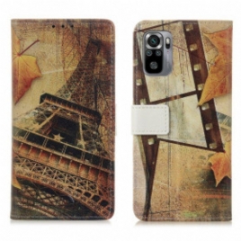 Folio Deksel Til Poco M5s Eiffeltårnet Om Høsten