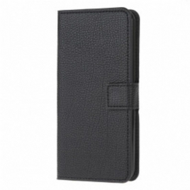 Folio Deksel Til Poco M5s Litchi Grain Leather Effect