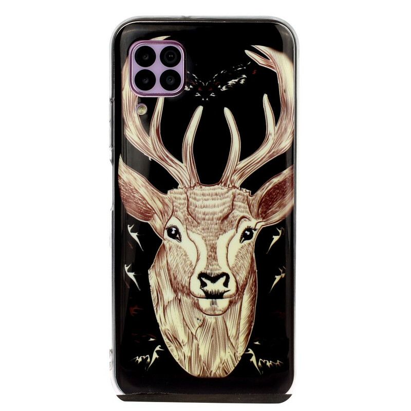 Deksel Til Huawei P40 Lite Fluorescerende Majestic Stag