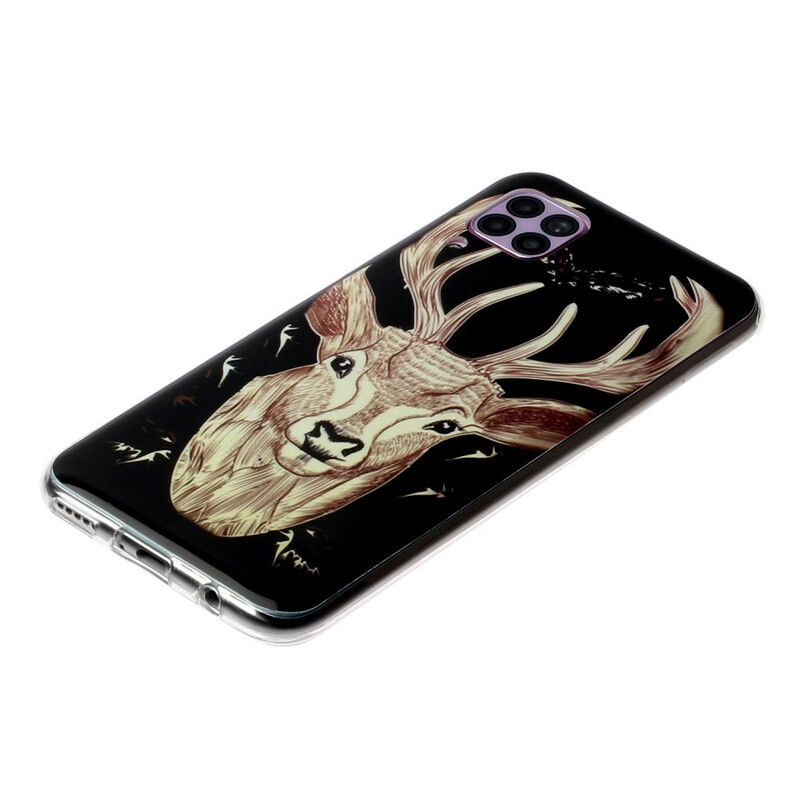 Deksel Til Huawei P40 Lite Fluorescerende Majestic Stag