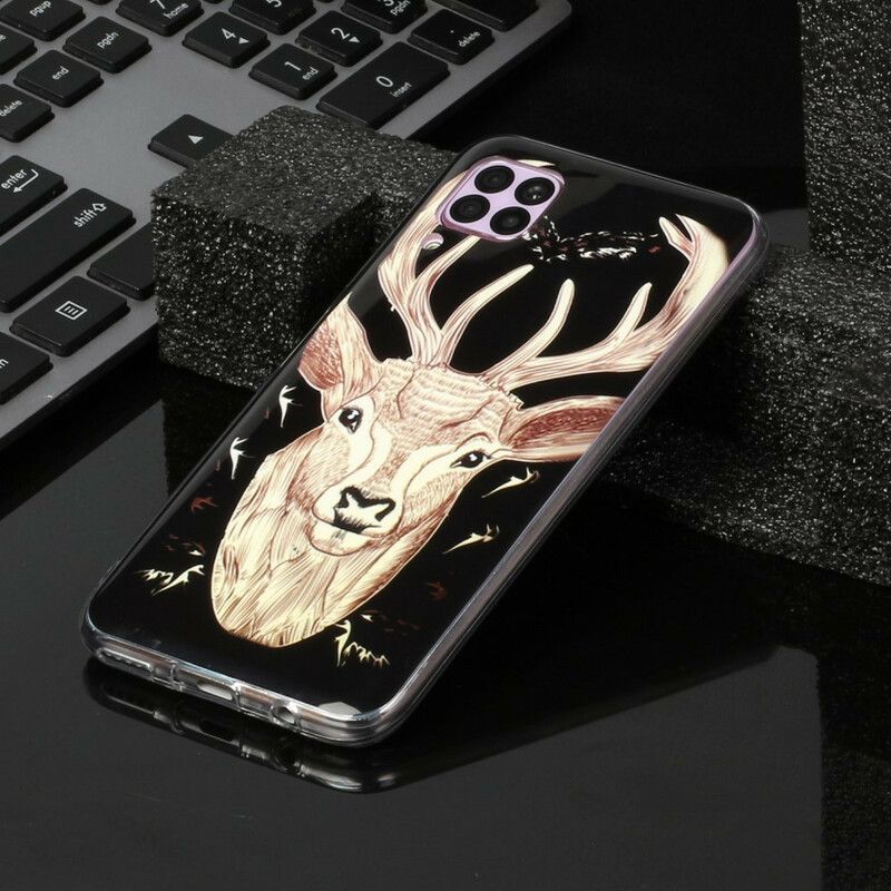 Deksel Til Huawei P40 Lite Fluorescerende Majestic Stag