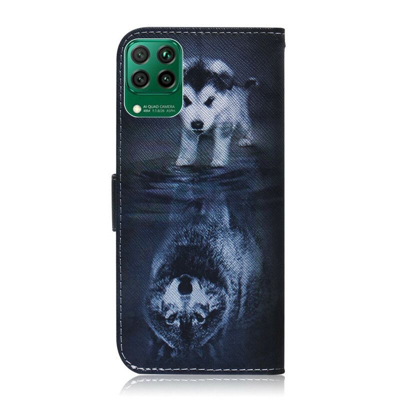 Folio Deksel Til Huawei P40 Lite Ernesto The Wolf