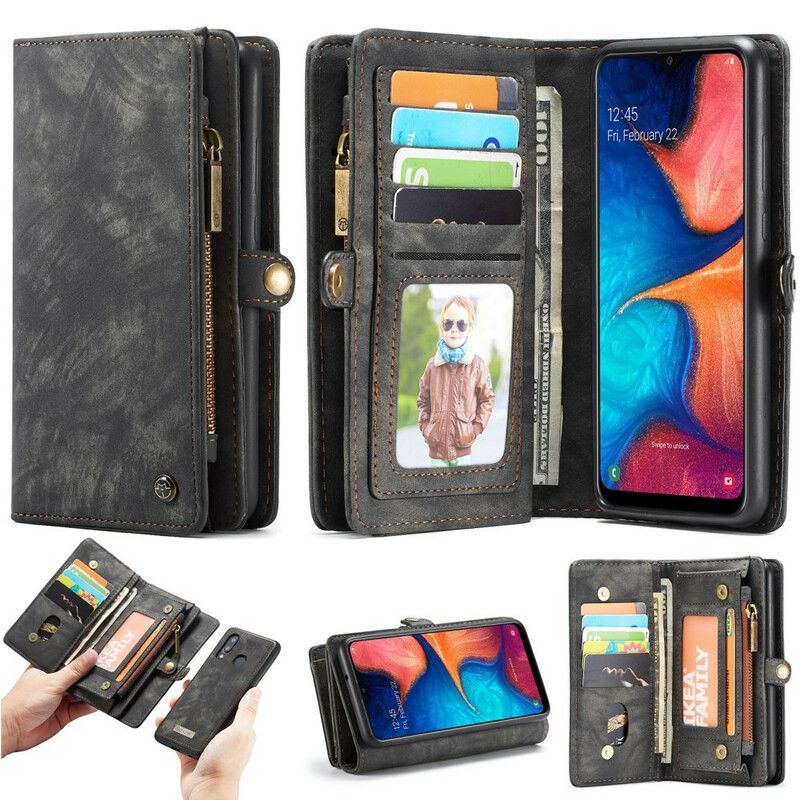 Deksel Folio Deksel Til Samsung Galaxy A30 / A20 Caseme Avtakbar