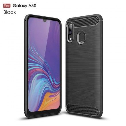 Deksel Til Samsung Galaxy A30 / A20 Børstet Karbonfiber