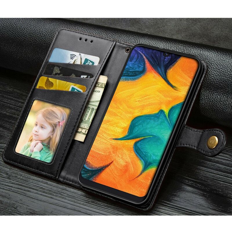 Folio Deksel Til Samsung Galaxy A30 / A20 Bedriftsskinnstil