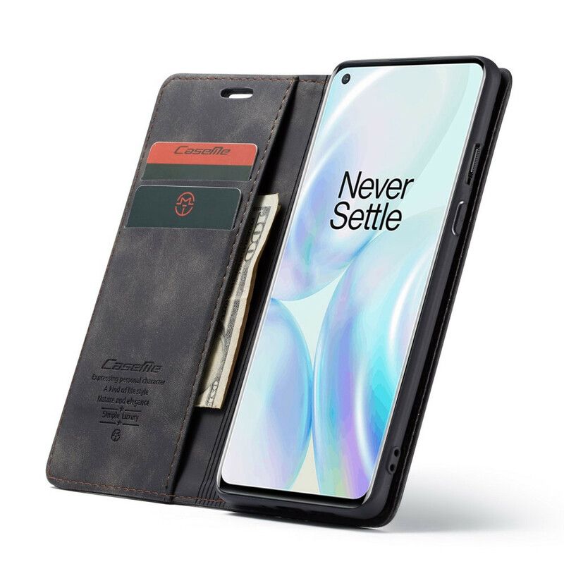 Beskyttelse Deksel Til OnePlus 8 Folio Deksel Caseme Kunstskinn