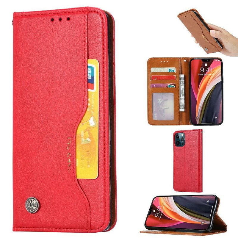 Beskyttelse Deksel Til iPhone 13 Pro Folio Deksel Faux Leather Card Holder