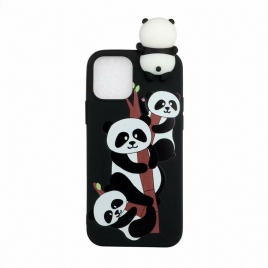 Deksel Til iPhone 13 Pro 3d-pandaer På Bambus