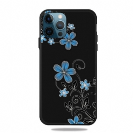Deksel Til iPhone 13 Pro Blå Blomster
