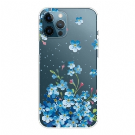 Deksel Til iPhone 13 Pro Bukett Med Blå Blomster
