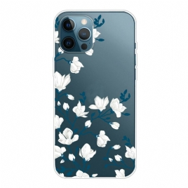 Deksel Til iPhone 13 Pro Hvite Blomster