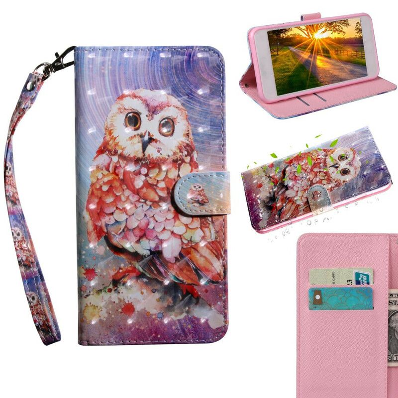 Folio Deksel Til iPhone 13 Pro Lysflekk Germain The Owl