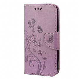 Folio Deksel Til iPhone 13 Pro Med Kjede Floral Strappy