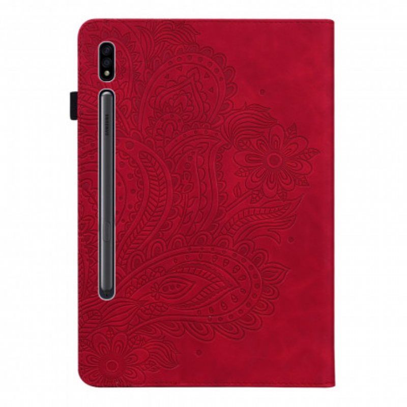 Etui Til Samsung Galaxy Tab S8 / Tab S7 Blomstertrykk