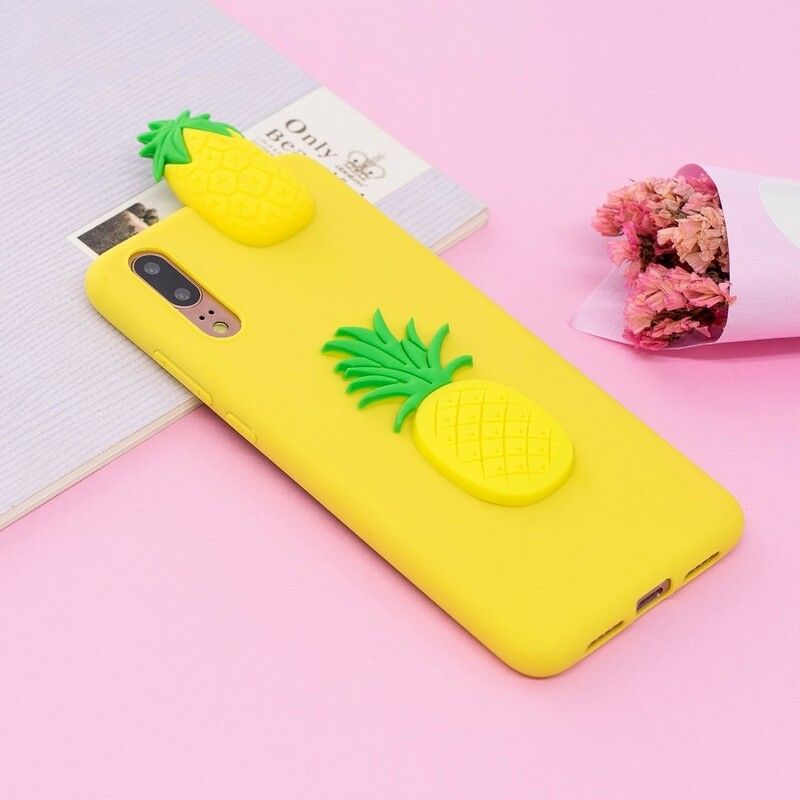 Deksel Til Huawei P20 3d Ananas